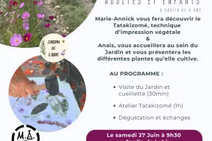 Impression végétale : atelier Tatakizomé