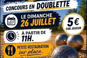 Pétanque - Concours en doublette