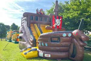 Structure Gonflable Toboggan Bateau Pirate