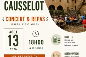 Ferme du Causselot concert et repas