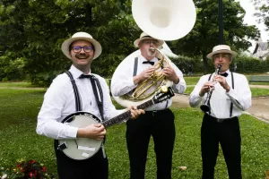 Déambulation du trio de Jazz 45