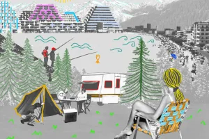 Atelier créatif - broderie, diorama et coloriage "Paysage de vacances"