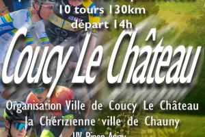 Course cycliste à Coucy-le-Château