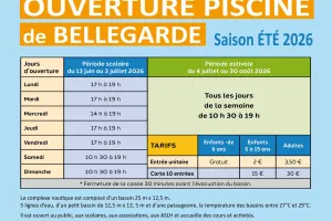Ouverture de la piscine de Bellegarde