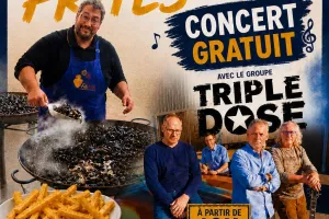 Repas moules frites et concert
