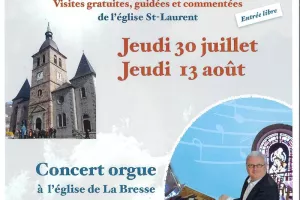 Concert d'orgue à l'église de La Bresse