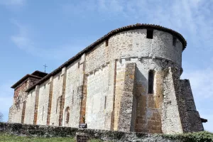 Visite de l'église fortifiée de Lesgor