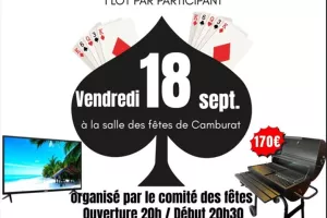 Concours de belote à Camburat