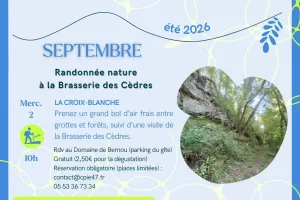 Randonnée nature à la Brasserie des Cèdres