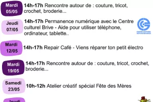 La Pause EMMAÜS : rencontre autour de couture, tricot, crochet, broderie