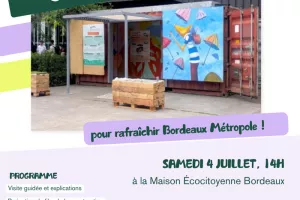 ☀️ [Fraîcheur & Low-Tech] L'ombrière nomade s'installe à Bordeaux ! 🌿
