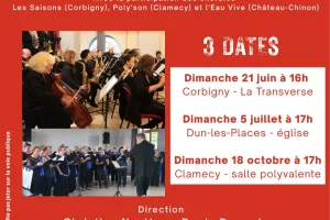 L'harmonie de Corbigny et la Philharmonie de Clamecy présentent : Bandes Originales