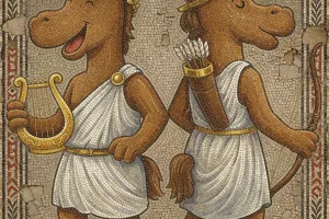 Les jeudis de l'été : les jumeaux de l'Olympe en mosaïque