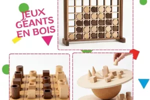 Jeux géants en bois