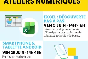 Atelier numérique (Débutant) Excel : Découvrir pas à pas