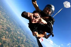 Saut en parachute tandem