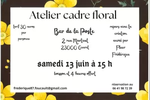 Atelier de création de cadre floral