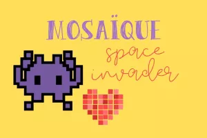 Mosaïque "space invader"