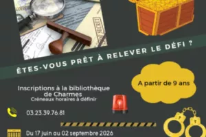 Escape game à la bibliothèque de Charmes