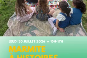 Marmite à histoires à la plage