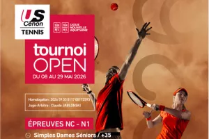 Tournoi de Tennis Open du 08 au 29 mai 2026