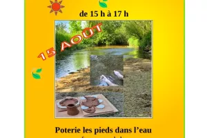 ATELIER POTERIE LES PIEDS DANS L'EAU