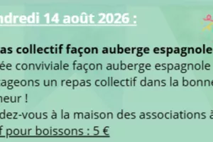 Repas collectif façon auberge espagnole