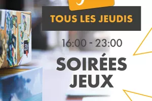 Soirées jeux tous les jeudis de juin