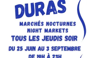 Marché nocturne à Duras