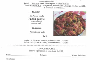 fête villageoise artisanale - repas