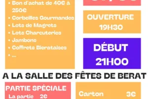 LOTO COMITE DES FETES  - BERAT