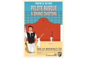 Partie de pelote à grand chistera