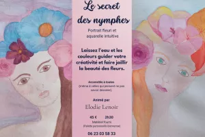 Atelier - Portrait fleuri et aquarelle intuitive