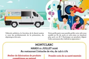 Le Carrétou de la Santé & Repair Cafés font étape à Montclar