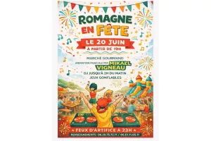 Fête de village à Romagne
