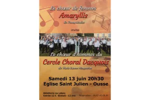 Le choeur amaryllis invite le cercle choral dacquois