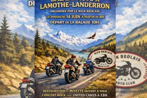 Balade à moto et concert rock
