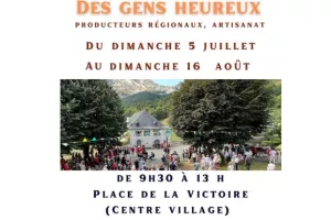 Marché des gens heureux