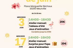 Les ateliers de Juin avec l'Atelier des Deux Ailes