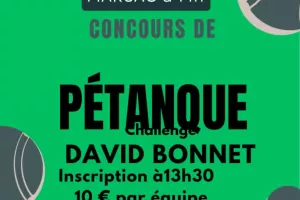 Concours de Pétanque - Challenge David BONNET