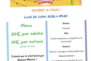 Repas en l'honneur de Téléthon Camping