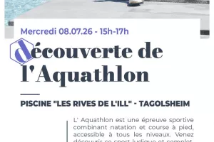 Découverte de l'aquathlon - 8 - 16 ans