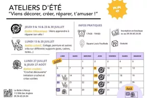 Les Ateliers d'été de La Boîte à Récup