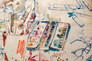 Atelier carnet de voyage imaginaire à Niort