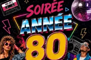 Plancha Soirée DJ années 80's à la Clé des Champs