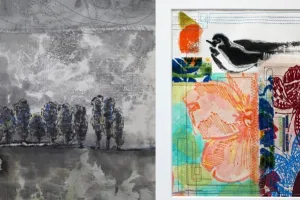 Exposition Voyage de l'encre, fil du paysage