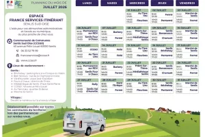 Planning France services juillet