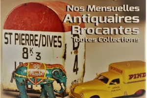 Marché d'antiquités brocantes mensuel de Saint-Pierre-en-Auge