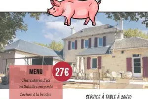 Cochon à la broche