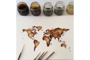 Stage l’aquarelle avec du vin et du café
